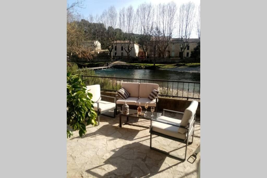 Character Filled House Overlooking The River Cesse Bize-Minervois Luaran gambar